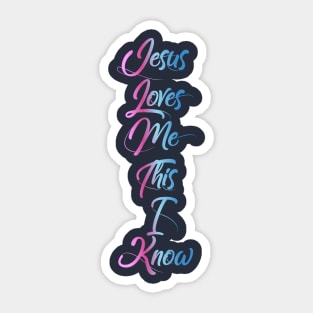 Jesus Loves Me Sticker